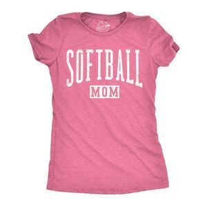 Womens Funny T Shirts Softball Mom Sarcastic Mothers Day Gift For Ladies